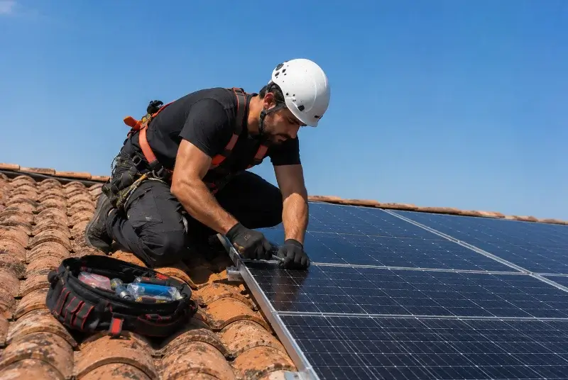Maintenance et monitoring de panneaux solaires à Coufouleux